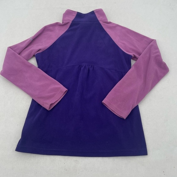 COLUMBIA Girls 1/4 Zip Pullover Fleece Purple size: Large 14/16 - Picture 2 of 5